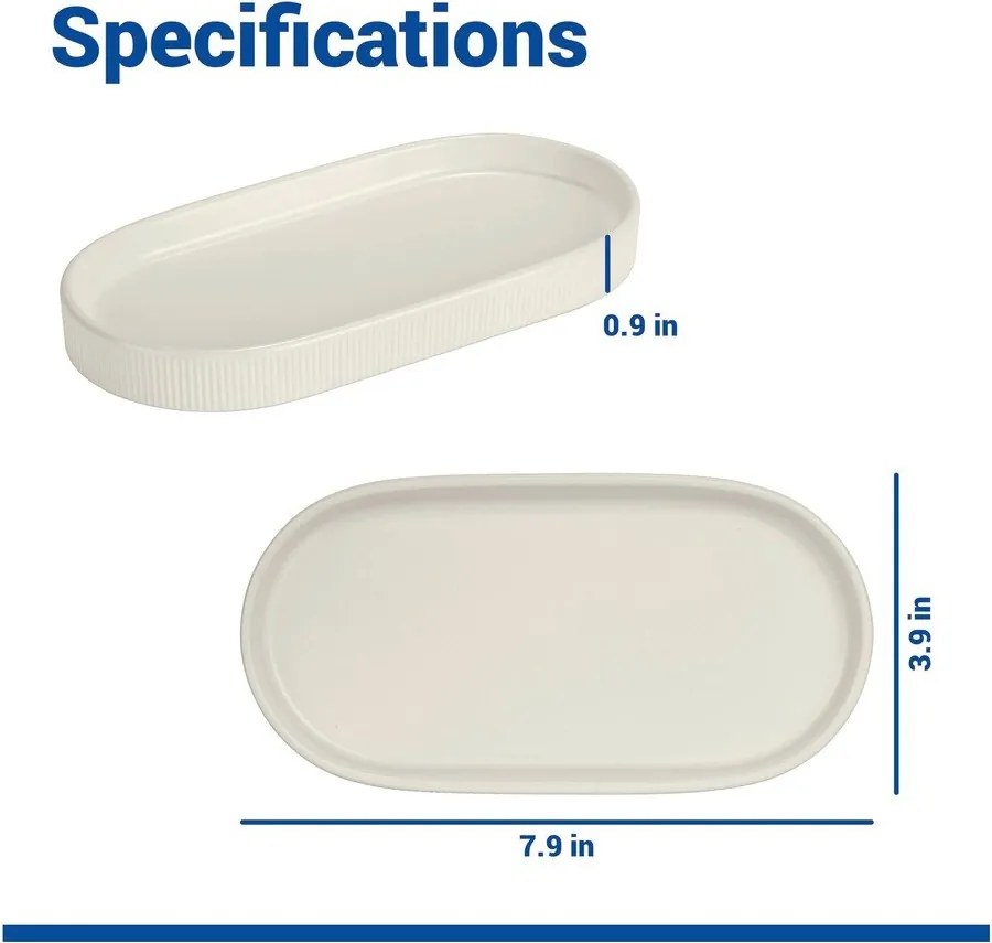 Kremowy organizer łazienkowy ceramiczny Fablo – Wenko