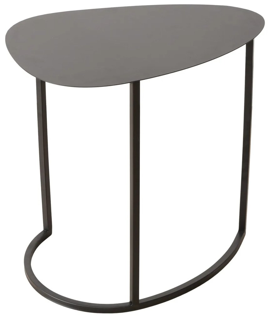 Zestaw dwóch stolików kawowych JERRY, łezka, metalowych