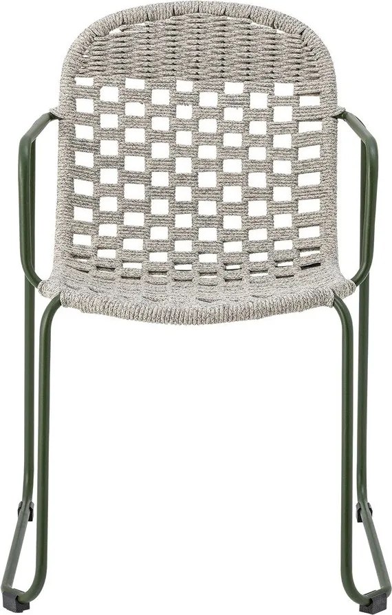 Szare metalowe krzesło ogrodowe Calana – Bloomingville
