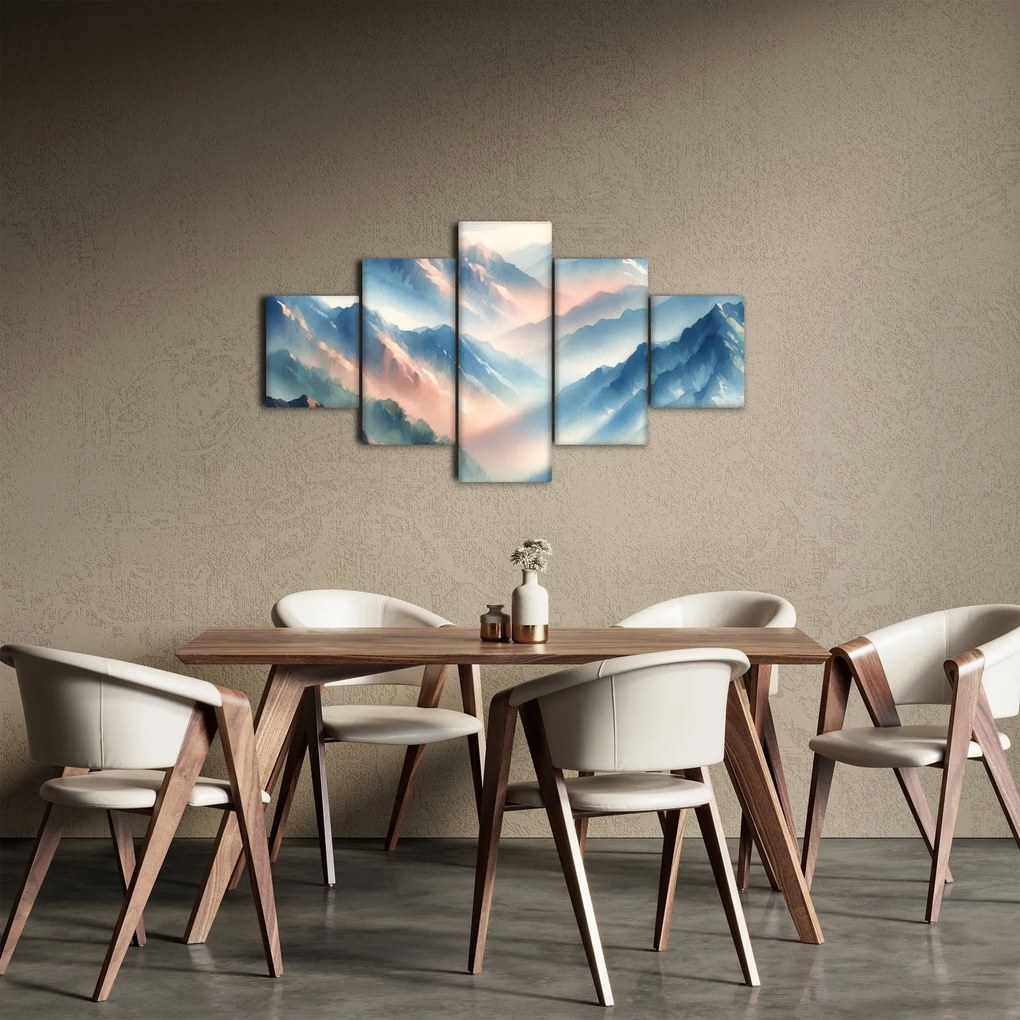 Obraz - Akwarelowe góry (125x70 cm)