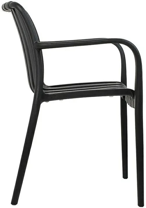 Czarne ażurowe krzesło nowoczesne H4-W23
