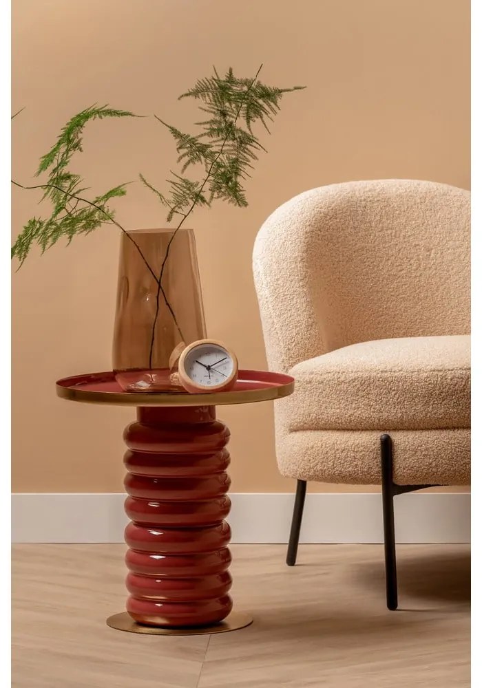 Metalowy okrągły stolik ø 41 cm Ruby – Leitmotiv
