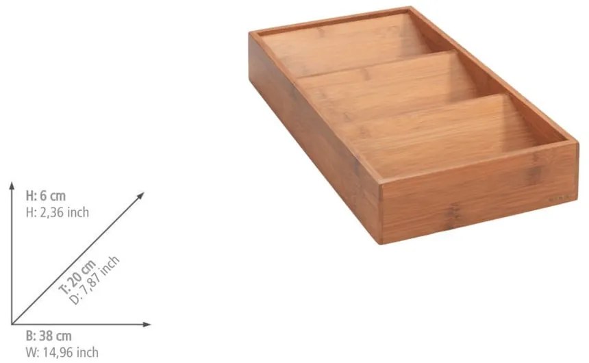 Bambusowy organizer na przyprawy – Wenko