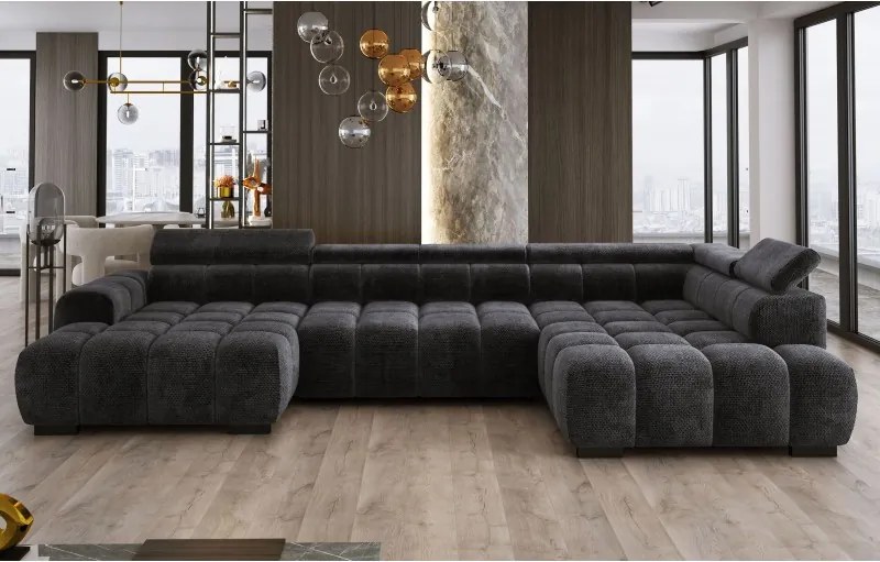 Narożnik BULL XL Lewostronny z elektryczną funkcją regulacji tkanina Salvador 01 WERSAL