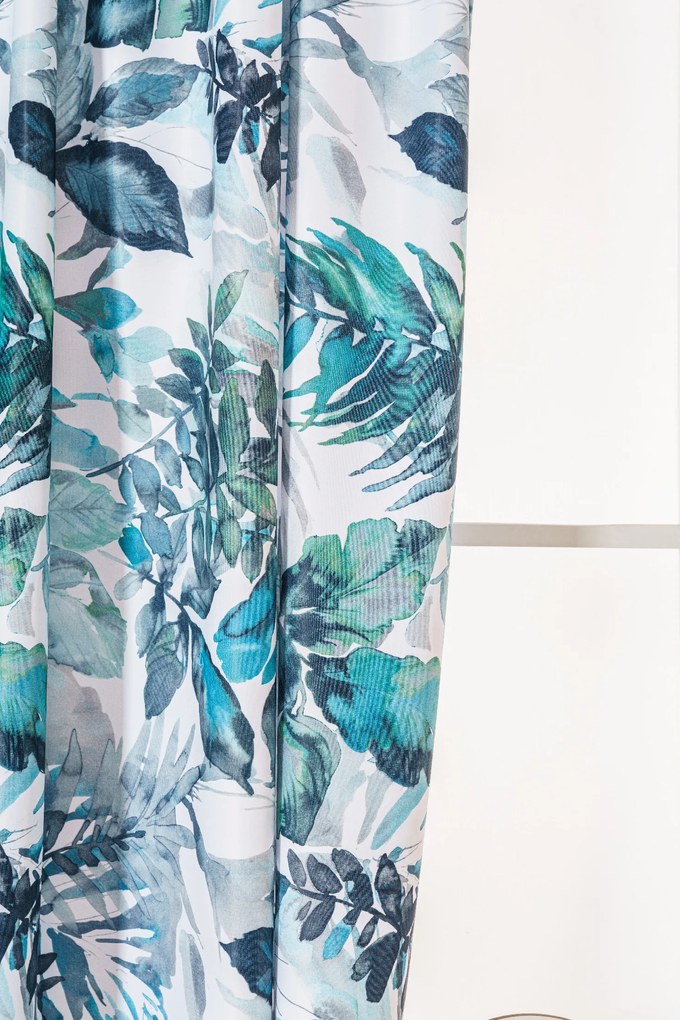 Designerska zasłona CORTINA 140x270 cm, wzorzysta Zawieszanie: Taśma z wiązaniami