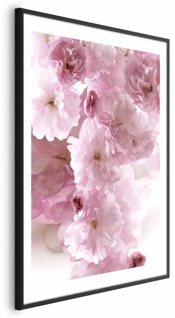 Plakat Kwiecista mgła 21x30 cm z ramą czarną z marginesem ARTGEIST B