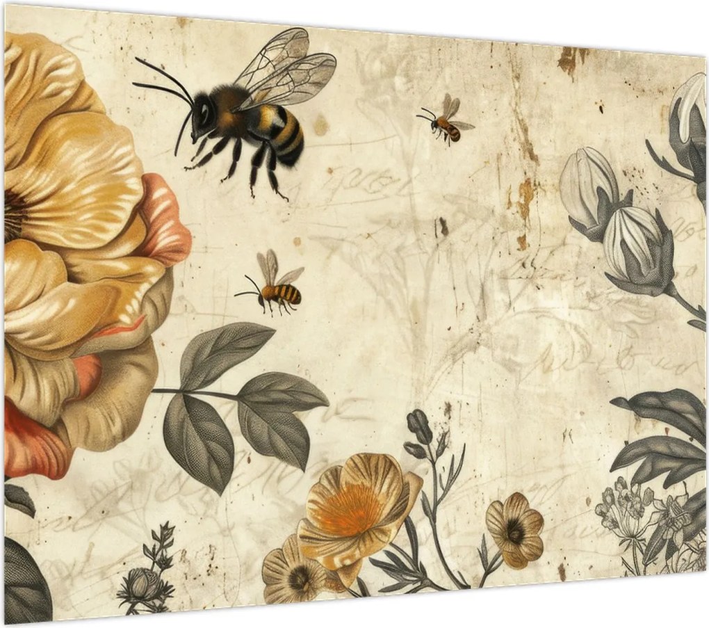 Obraz - Bee Meadow (70x50 cm)