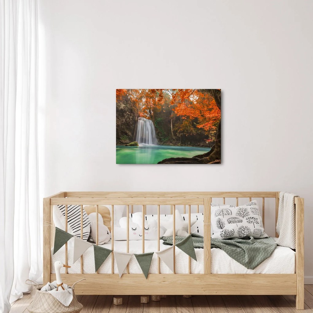 Obraz - Wodospad w Tajlandii (70x50 cm)