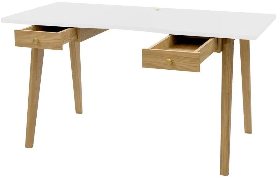 Biurko w dekorze dębu 70x140 cm Nice – Woodman