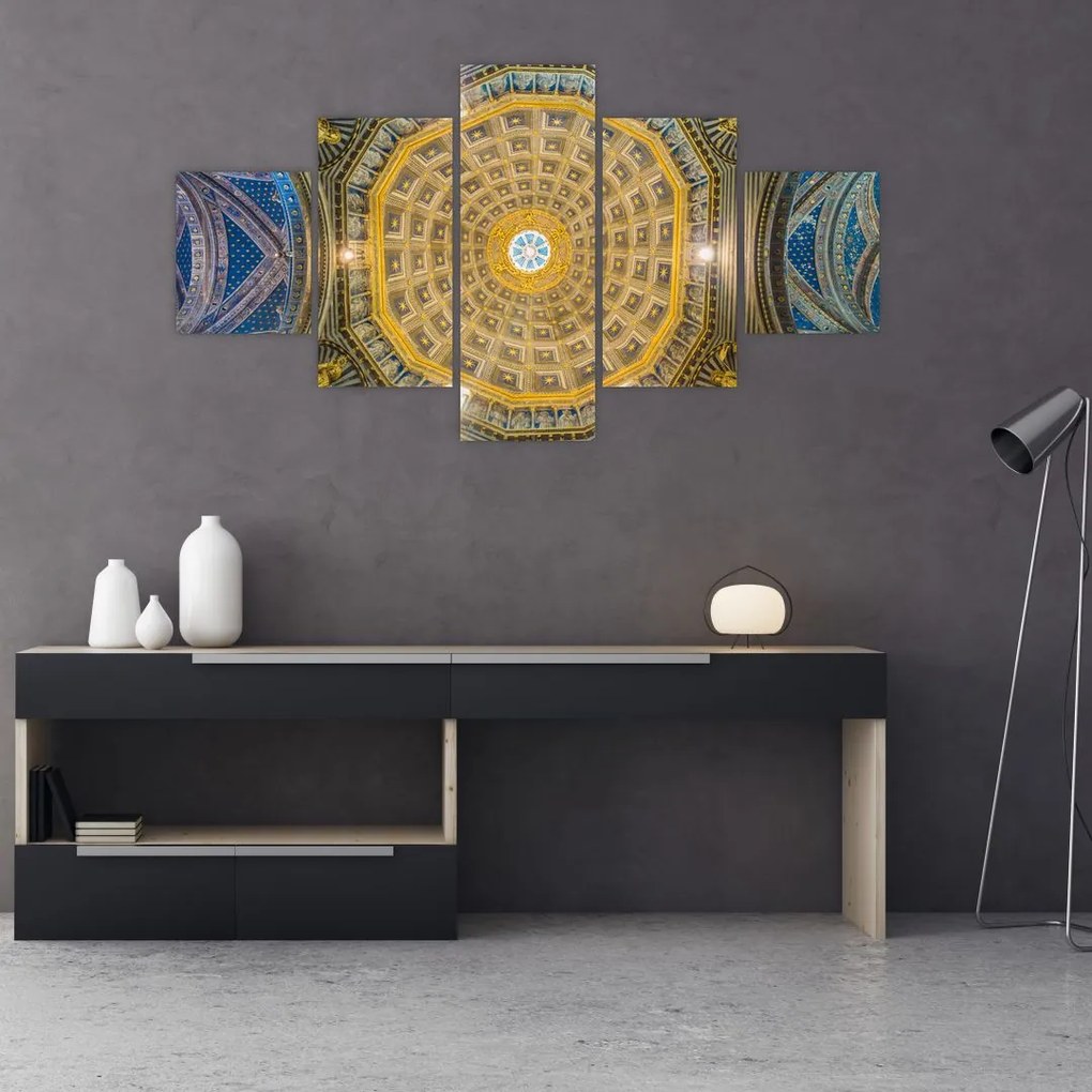 Obraz sufitu kościoła w Sienie (125x70 cm)