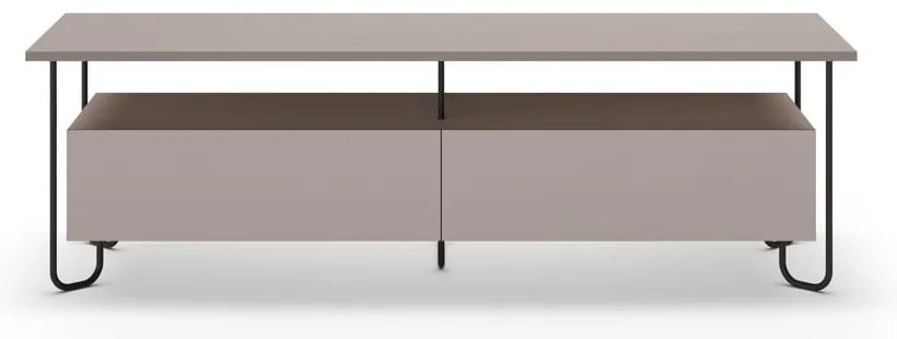 Szarobeżowa szafka pod TV 150x45 cm Dilly – Marckeric