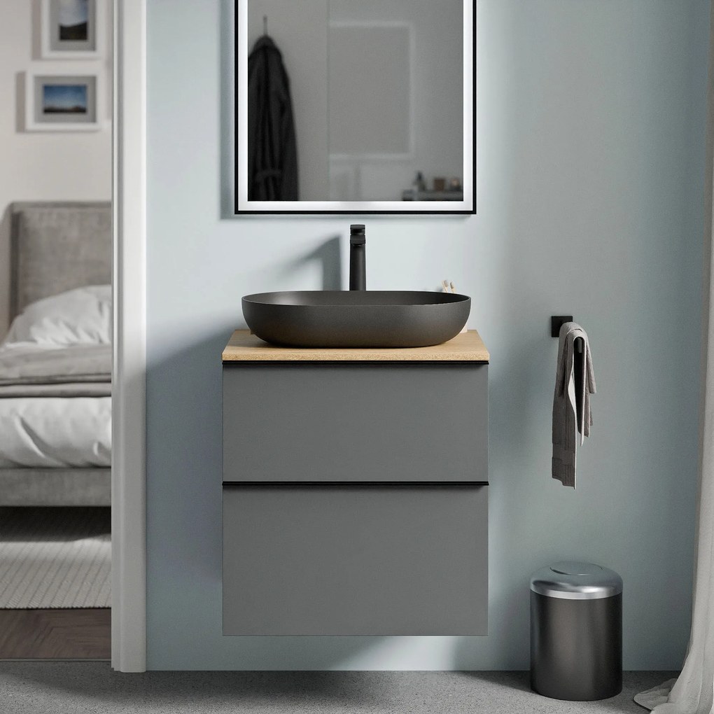 Meble łazienkowe szafka pod umywalkę nablatową LAVOA 60 cm