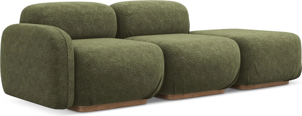 Modułowa otwarta sofa Ailani, tkanina szenilowa