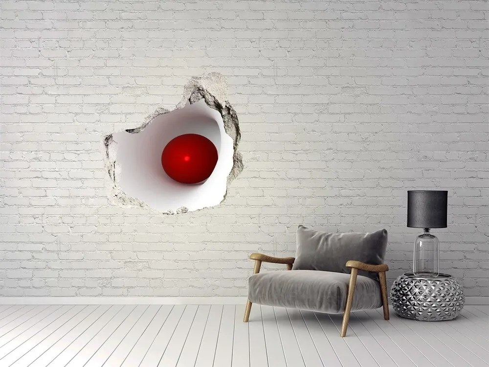 Dziura 3d fototapeta naklejka Abstrakcja kula