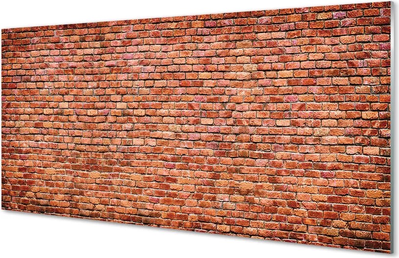 Szkło do Kuchni na Ścianę Wyrazista Ściana z Cegły