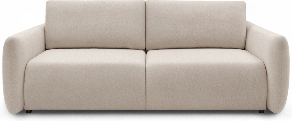 Kanapa Calma rozkładana - beżowa dzianina hydrofobowa Curio 09