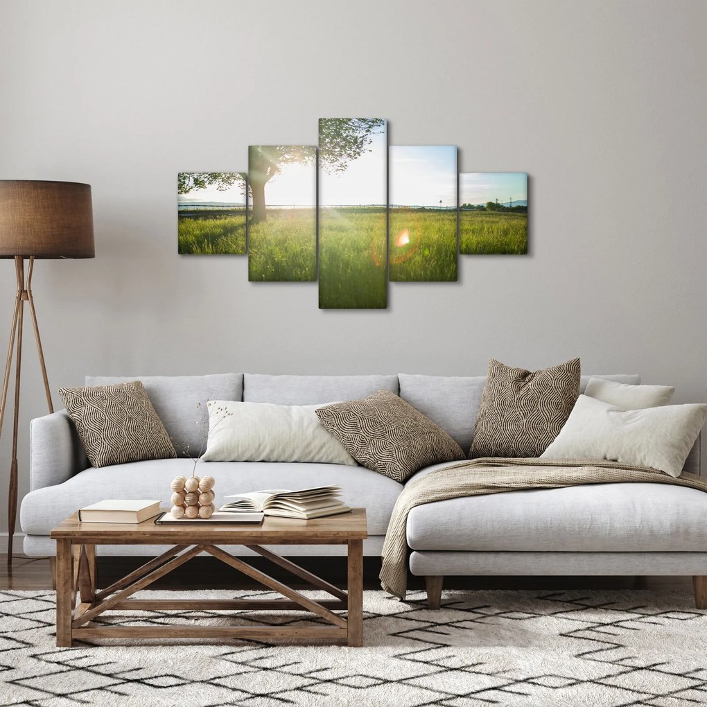 Obraz letniej łąki (125x70 cm)