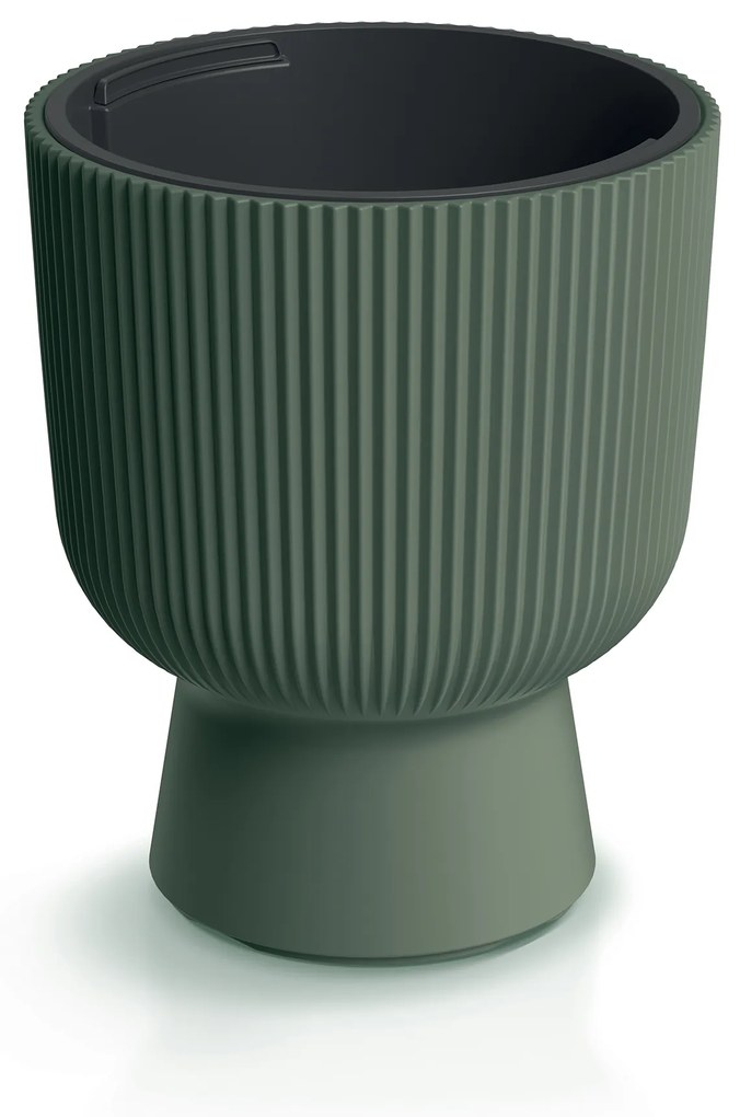 Donica ogrodowa Milly 24 x 24 x 30 cm zielona PROSPERPLAST