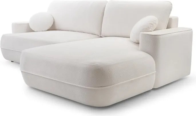 Narożnik FUEGO wolnostojący układ L strona Prawa z funkcją spania w tkaninie Bubble 06