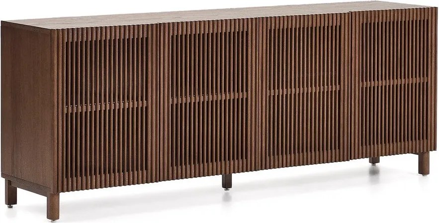 Ciemnobrązowa komoda w dekorze orzecha 181x71,5x42,5 cm Beyla – Kave Home