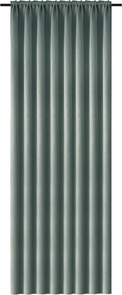 Zasłona OXFORD 140x270 cm, szarozielony Zawieszanie: Taśma z wiązaniami