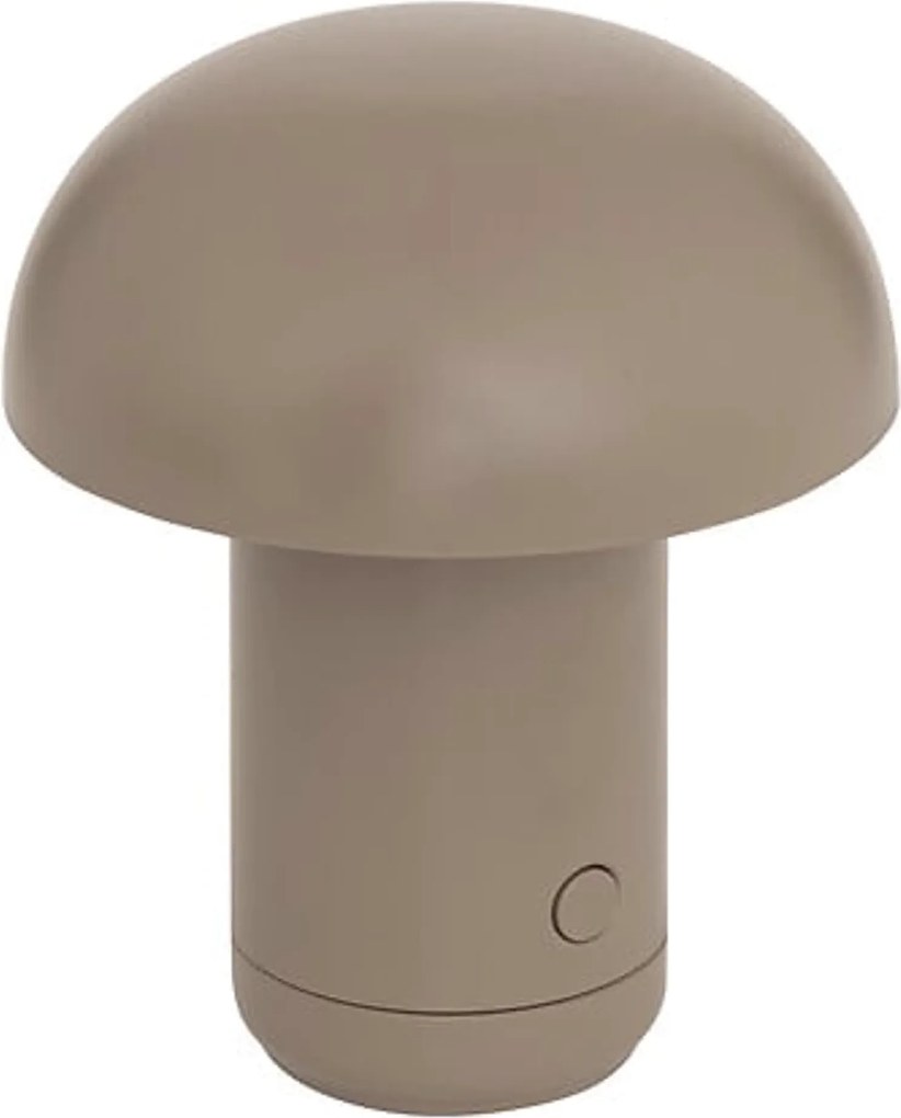 LED lampa stołowa FUNGHI 11,2 cm, brązowa