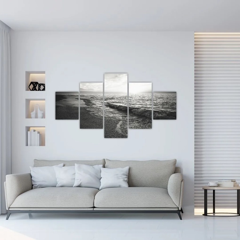 Obraz - Na brzegu morza (125x70 cm)