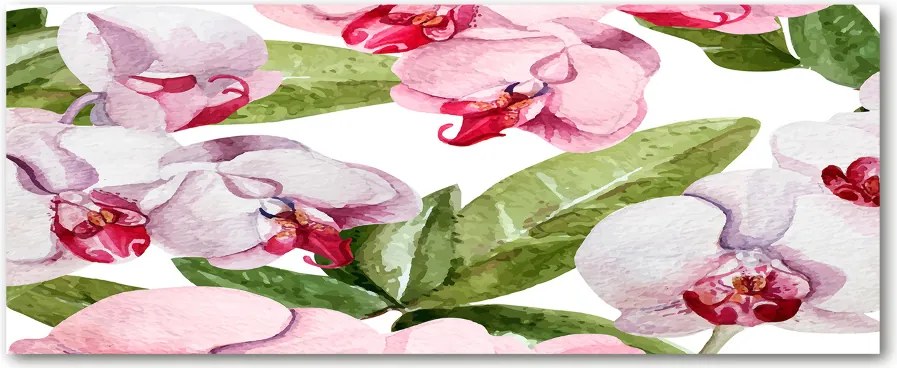 Obraz zdjęcie szkło akryl Różowe orchidee