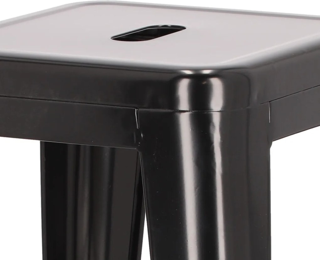 Stołek barowy Paris insp. Tolix 66 cm czarny