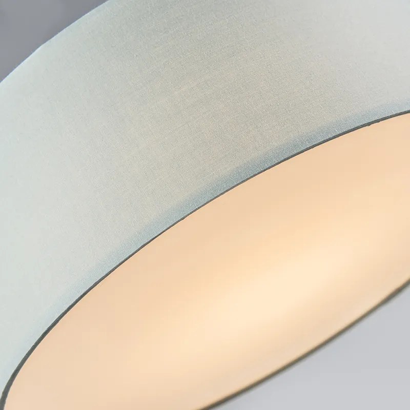 Lampa sufitowa zielona 30 cm z LED - Drum LED Nowoczesny Oswietlenie wewnetrzne