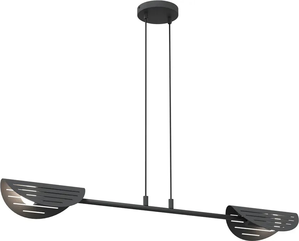 Czarna nowoczesna metalowa lampa wisząca - 28X D167 K9-P21