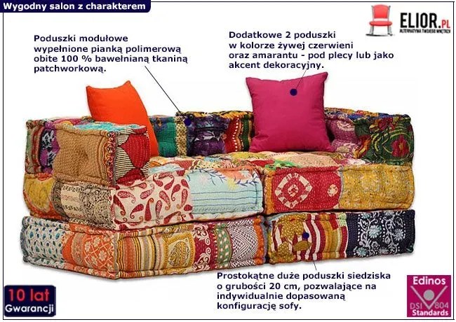 Sofa modułowa 2-osobowa Staford 25X N3-R39