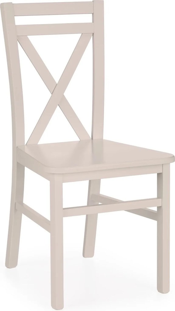 Drewniane krzesło w kolorze kaszmir do jadalni Dariusz 2 Halmar