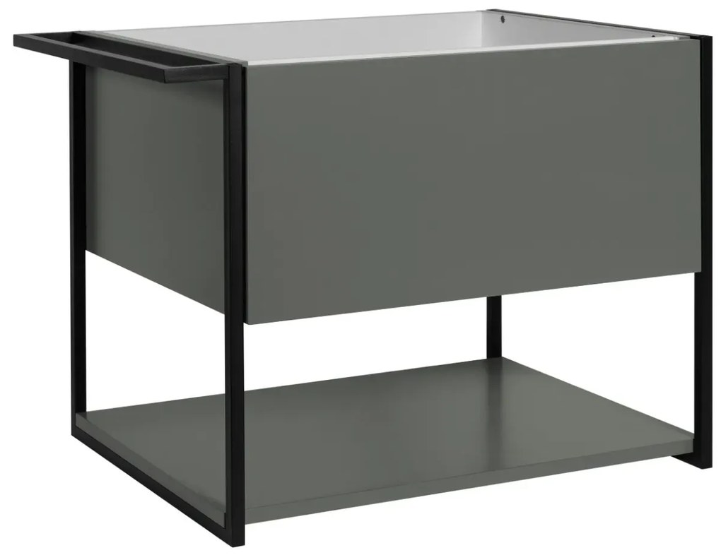 Szafka pod umywalkę LOV 60 cm szaro-zielony półmat KROFAM