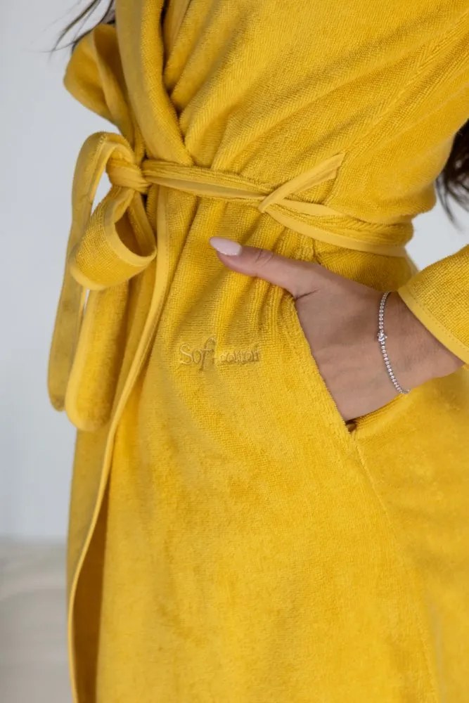 Krótki damski szlafrok GLORIA M Stary róż