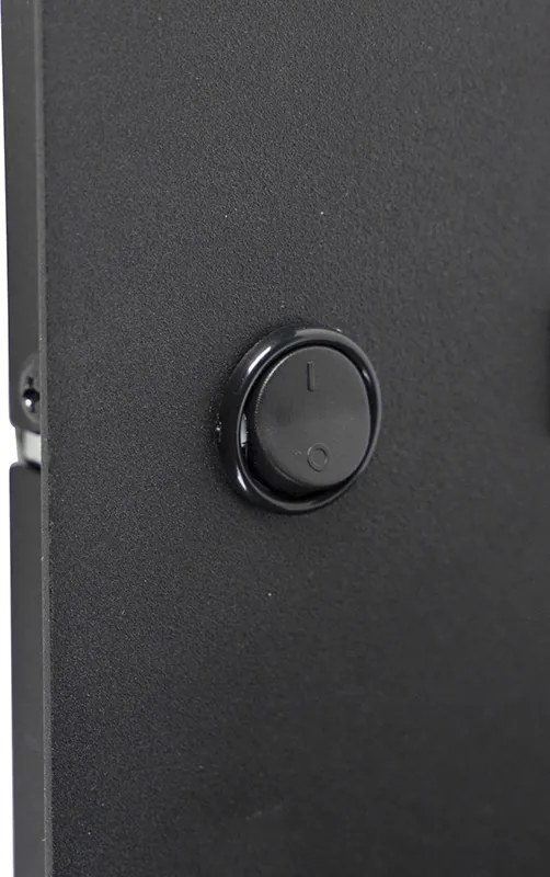 Nowoczesna lampa ścienna USB czarna z elastycznym ramieniem - Duppio