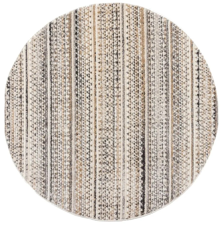 Beżowy okrągły dywan 140x140 cm Camino – Flair Rugs