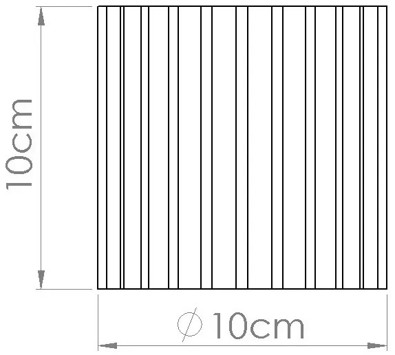 Biała lampa sufitowa ryflowana T1-P14