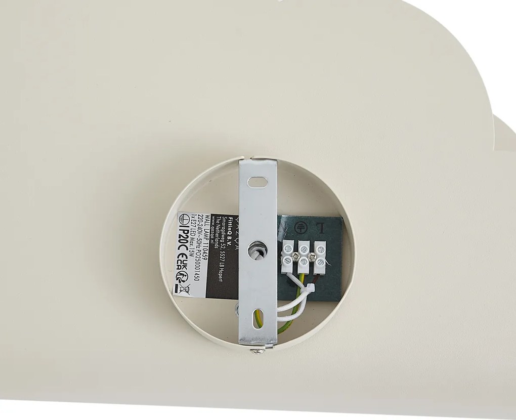 Dziecięca lampa ścienna w kształcie chmurki z promieniami słońca, beżowa - Cloudy