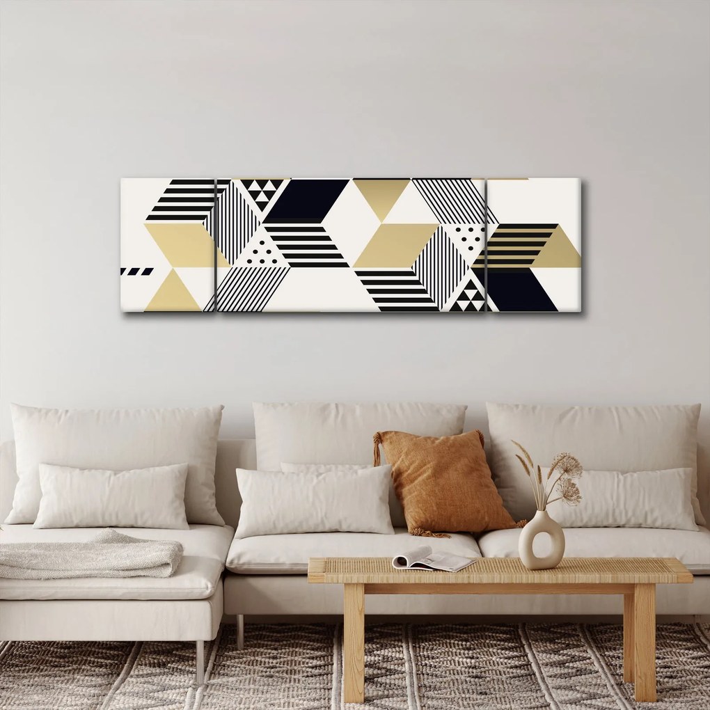 Obraz - Kształty geometryczne N⁰1 (170x50 cm)