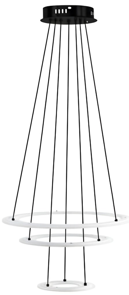 LAMPA WISZĄCA LED G040-3CP CZARNA