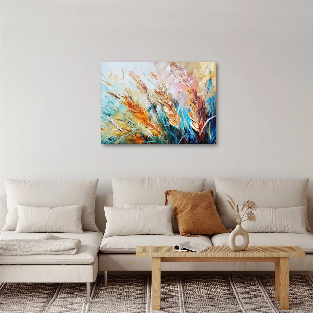 Obraz - Pszenica, abstrakcja (70x50 cm)