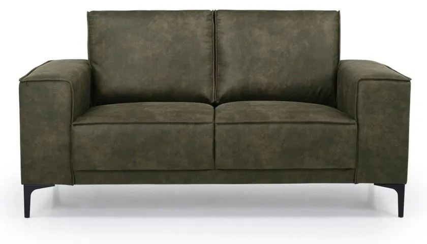 Zielona sofa z imitacji skóry 164 cm Copenhagen – Scandic