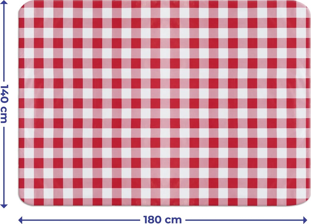 Cerata na stół w kratę, 180 x 140 cm