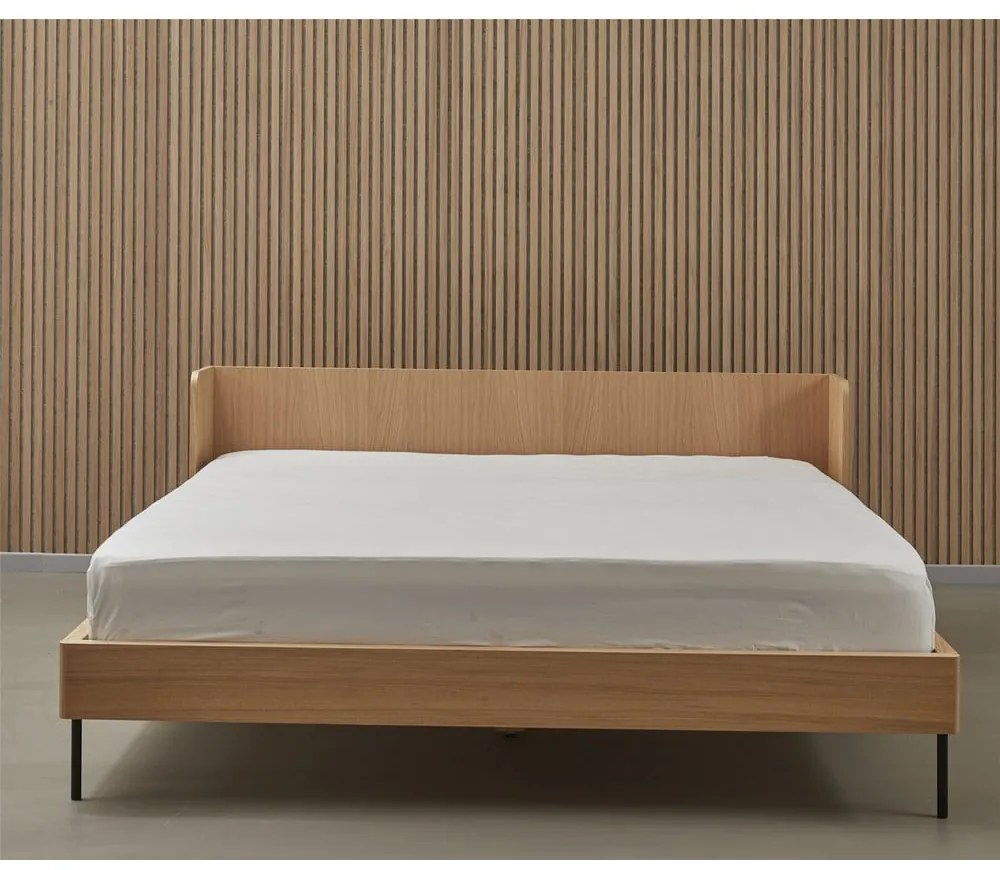 Łóżko dwuosobowe w dekorze dębu 180x200 cm Wrap – Bonami Selection