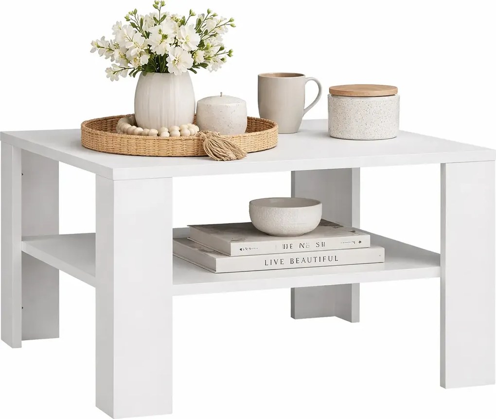 Nowoczesny biały stolik kawowy L2-L28