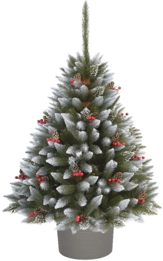 CHOINKA SZTUCZNA W DONICZCE OKRĄGŁEJ ŚWIERK ILEX 130 CM