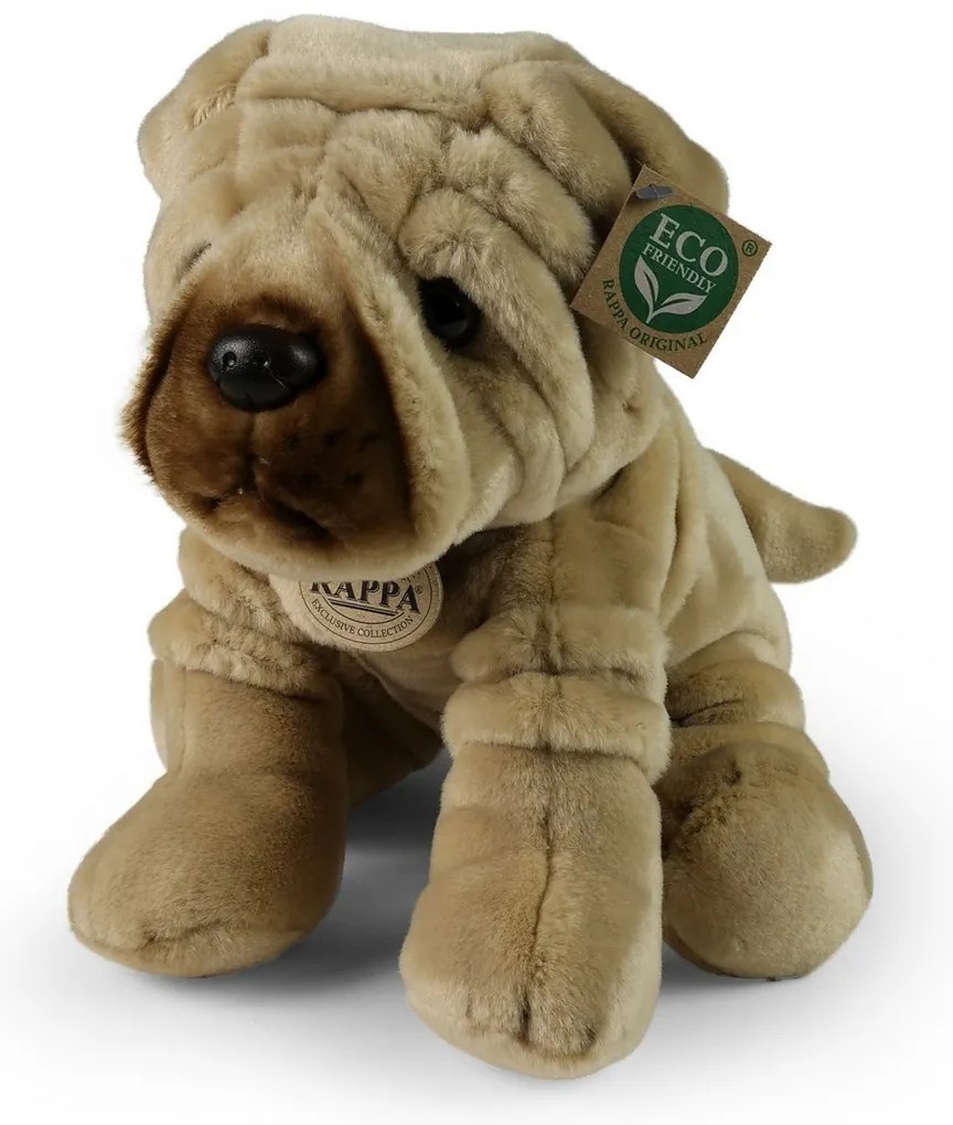 Rappa Pluszowy pies Shar pei 30 cm ECO - FRIENDLY