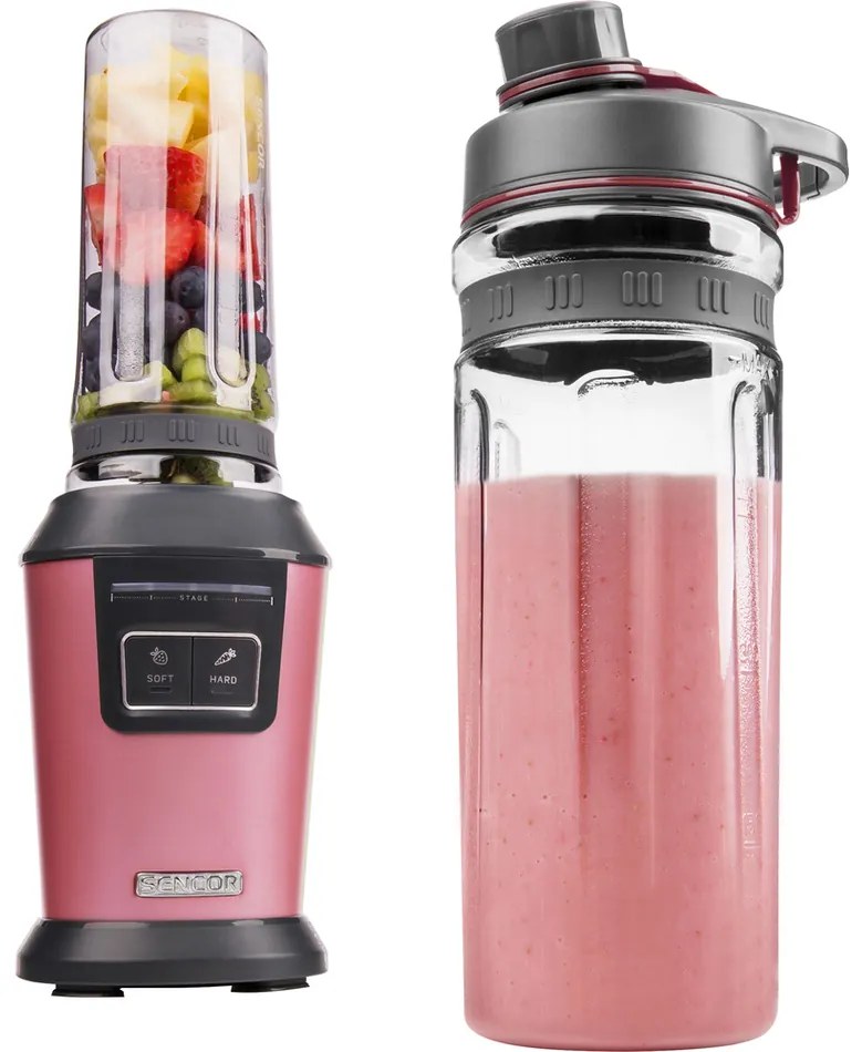 Sencor SBL 7174RD Blender do smoothie,  ciemnoróżowy