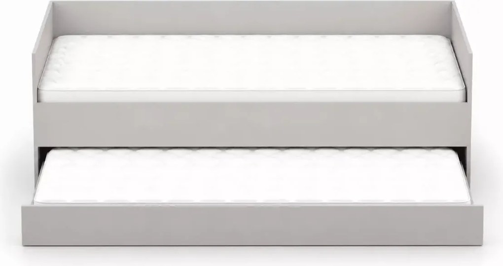 Łóżko Dots 90x200 z szufladą i dodatkowym spaniem 80x200 kaszmir - łóżko młodzieżowe 2w1